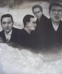 Dessin de Kamel Khélif (peinture à l’huile sur papier) / Foyer Sonacotra Sainte-Geneviève-des-Bois, 2004