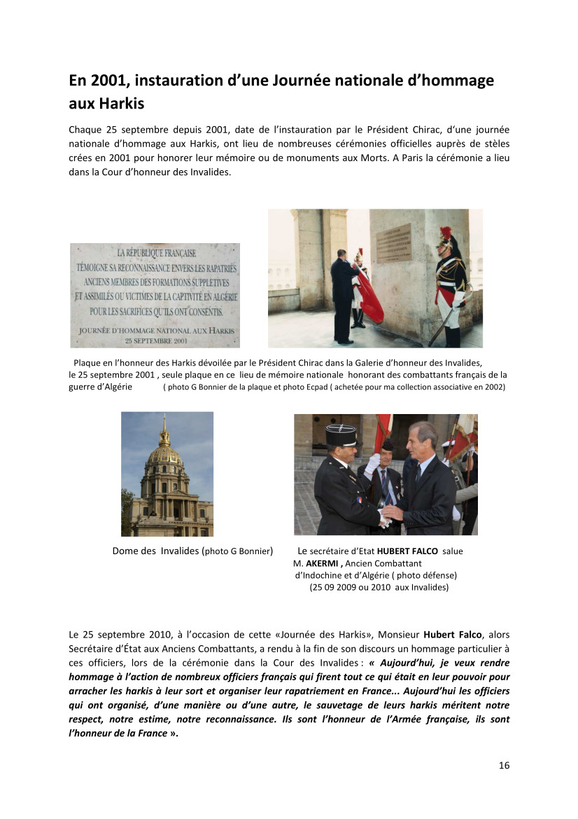 Témoignage-hommage, écrit et photographique de Monsieur Gilles BONNIER Témoignage-hommage, écrit et photographique de Monsieur Gilles BONNIER