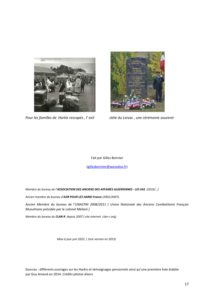 Témoignage-hommage, écrit et photographique de Monsieur Gilles BONNIER Témoignage-hommage, écrit et photographique de Monsieur Gilles BONNIER
