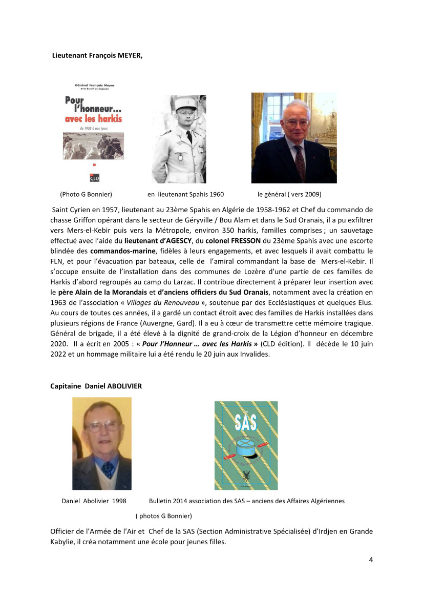Témoignage-hommage, écrit et photographique de Monsieur Gilles BONNIER Témoignage-hommage, écrit et photographique de Monsieur Gilles BONNIER