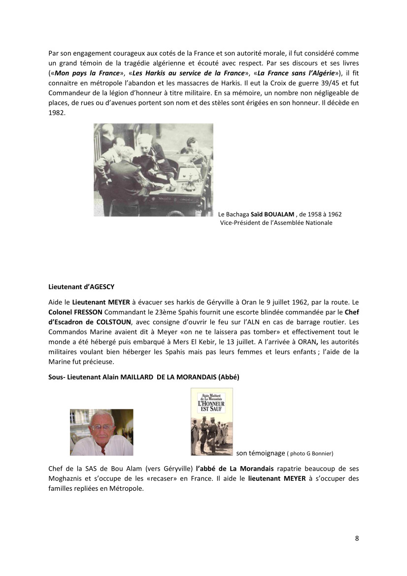 Témoignage-hommage, écrit et photographique de Monsieur Gilles BONNIER Témoignage-hommage, écrit et photographique de Monsieur Gilles BONNIER