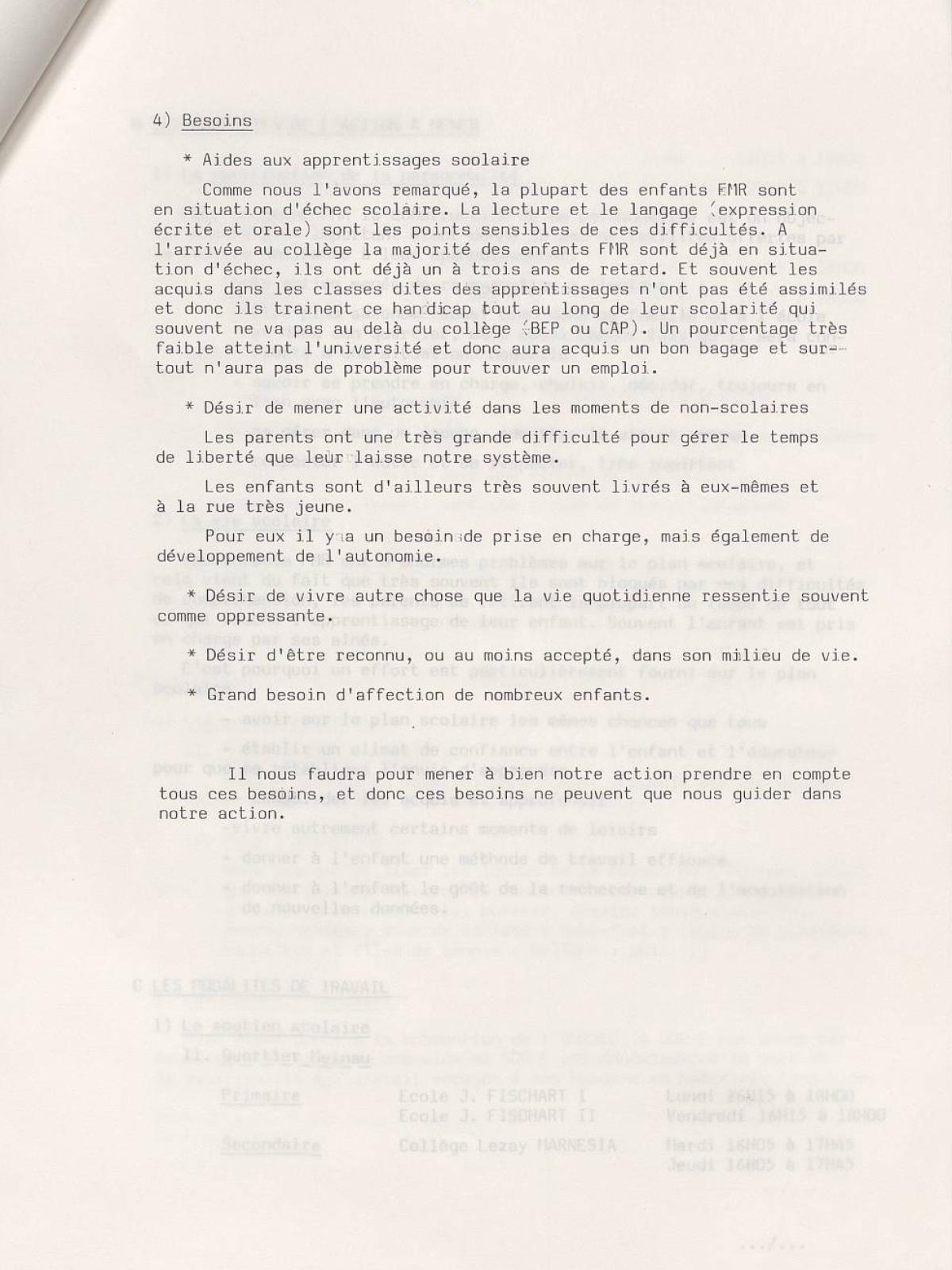 Illustration 16 : Klein Sébastien et Buchet Nicolas, projet pédagogique, décembre 1986 - juillet 1987 (Archives nationales, 19870444/8) Illustration 16 : Klein Sébastien et Buchet Nicolas, projet pédagogique, décembre 1986 - juillet 1987 (Archives nationales, 19870444/8)