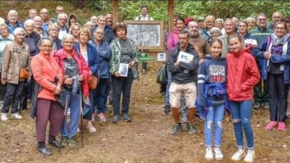 La marche des volontaires en forêt de Berdoues, organisée par l'association HOM en 2022